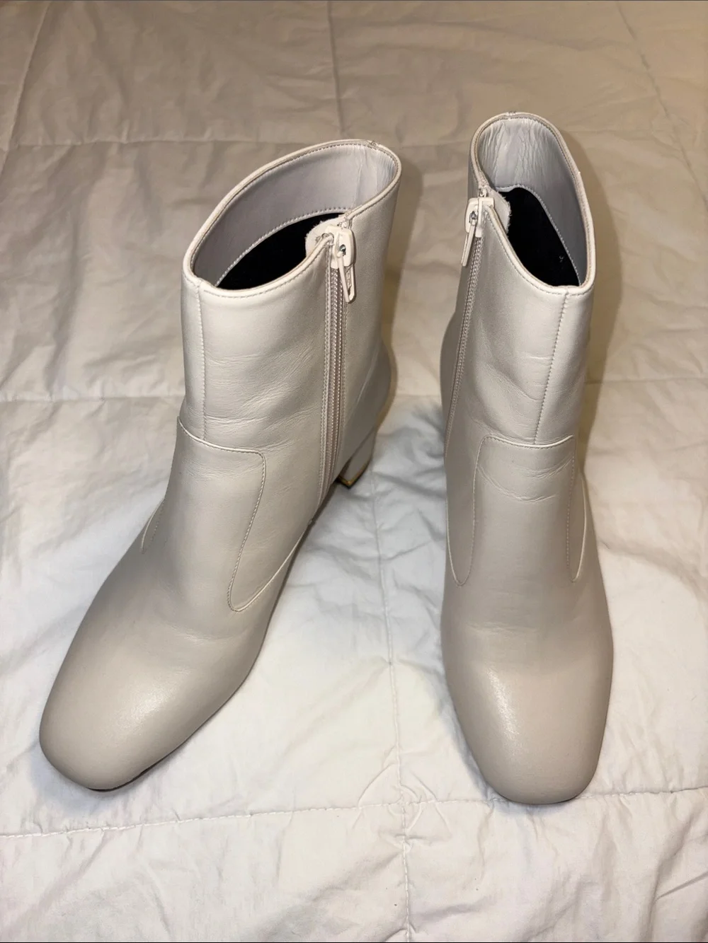 Ted Baker Block Heel Ankle Boots with Side Zip
